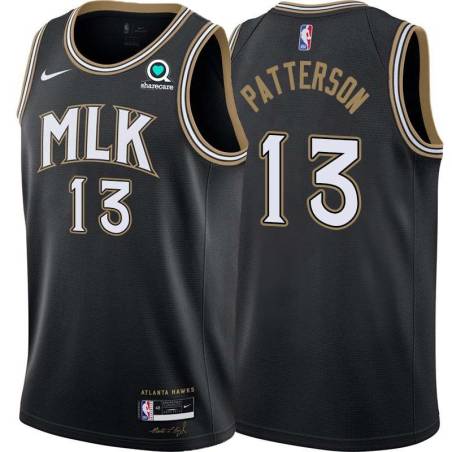 Black_City Lamar Patterson Hawks #13 Twill Basketball Jersey FREE SHIPPING