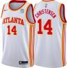 White Cal Christensen Hawks #14 Twill Basketball Jersey FREE SHIPPING