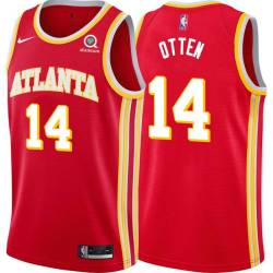 Torch_Red Don Otten Hawks #14 Twill Basketball Jersey FREE SHIPPING