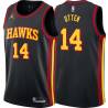 Black Don Otten Hawks #14 Twill Basketball Jersey FREE SHIPPING