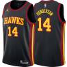 Black Tom Henderson Hawks #14 Twill Basketball Jersey FREE SHIPPING