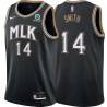 Black_City Tony Smith Hawks #14 Twill Basketball Jersey FREE SHIPPING