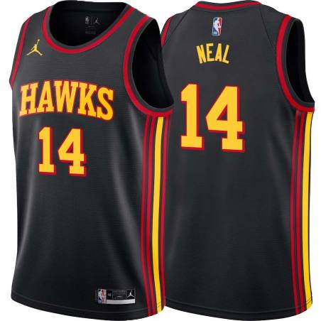 Black Gary Neal Hawks #14 Twill Basketball Jersey FREE SHIPPING