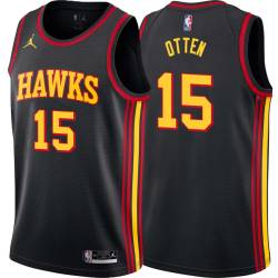 Black Don Otten Hawks #15 Twill Basketball Jersey FREE SHIPPING