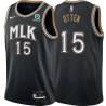 Black_City Don Otten Hawks #15 Twill Basketball Jersey FREE SHIPPING