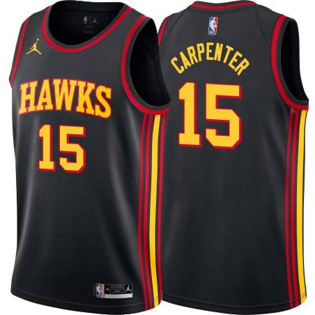 Black Bob Carpenter Hawks #15 Twill Basketball Jersey FREE SHIPPING