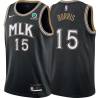 Black_City Art Burris Hawks #15 Twill Basketball Jersey FREE SHIPPING