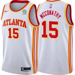 White John McConathy Hawks #15 Twill Basketball Jersey FREE SHIPPING