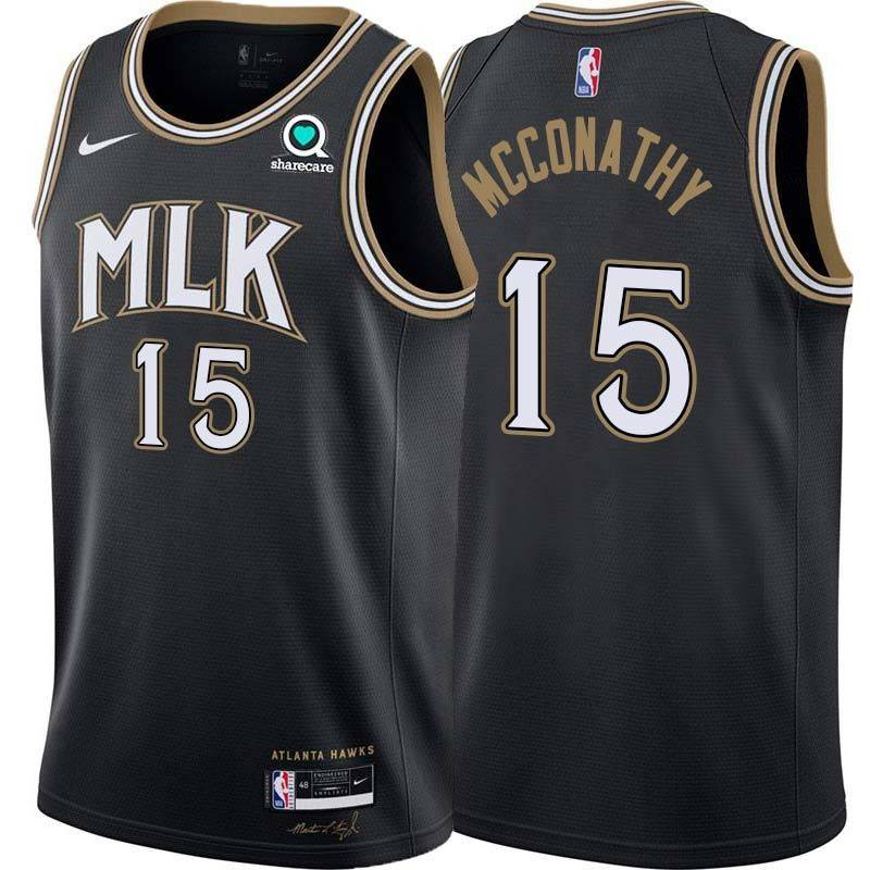 Black_City John McConathy Hawks #15 Twill Basketball Jersey FREE SHIPPING