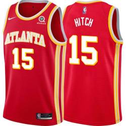 Torch_Red Lew Hitch Hawks #15 Twill Basketball Jersey FREE SHIPPING