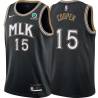 Black_City Chuck Cooper Hawks #15 Twill Basketball Jersey FREE SHIPPING