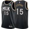 Black_City Jack Stephens Hawks #15 Twill Basketball Jersey FREE SHIPPING