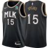 Black_City Odie Spears Hawks #15 Twill Basketball Jersey FREE SHIPPING