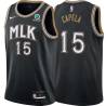 Black_City Clint Capela Hawks #15 Twill Basketball Jersey FREE SHIPPING