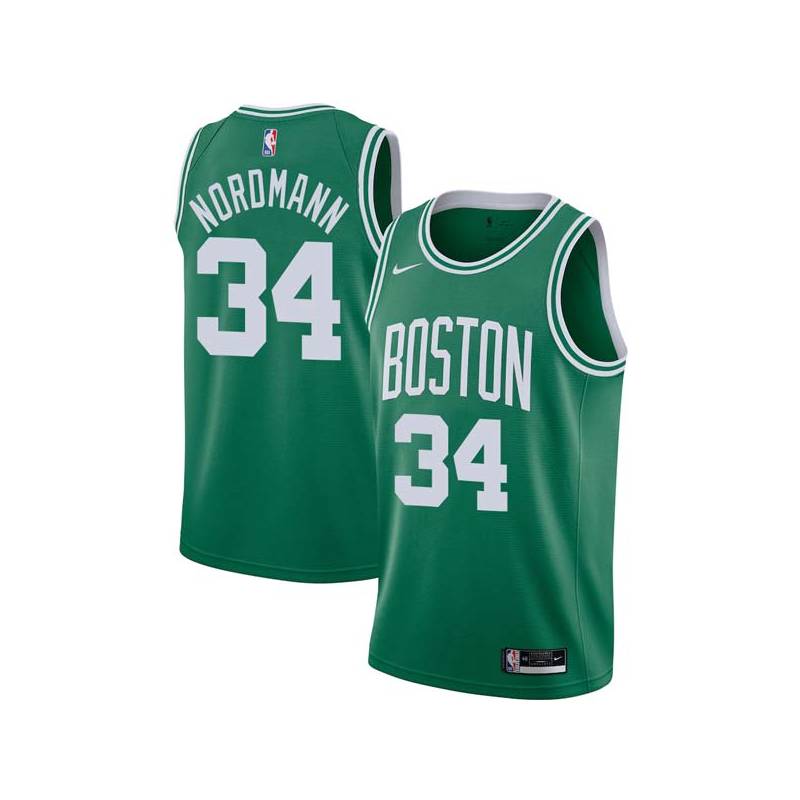 Green Bevo Nordmann Twill Basketball Jersey -Celtics #34 Nordmann Twill Jerseys, FREE SHIPPING