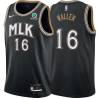 Black_City Dwight Waller Hawks #16 Twill Basketball Jersey FREE SHIPPING