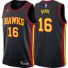 Black Johnny Davis Hawks #16 Twill Basketball Jersey FREE SHIPPING