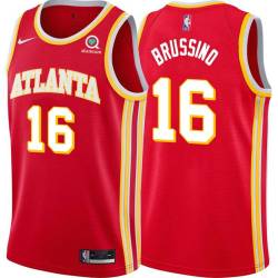 Torch_Red Nicolas Brussino Hawks #16 Twill Basketball Jersey FREE SHIPPING