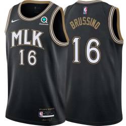 Black_City Nicolas Brussino Hawks #16 Twill Basketball Jersey FREE SHIPPING