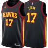 Black John Logan Hawks #17 Twill Basketball Jersey FREE SHIPPING