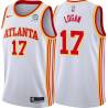 White John Logan Hawks #17 Twill Basketball Jersey FREE SHIPPING