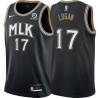 Black_City John Logan Hawks #17 Twill Basketball Jersey FREE SHIPPING