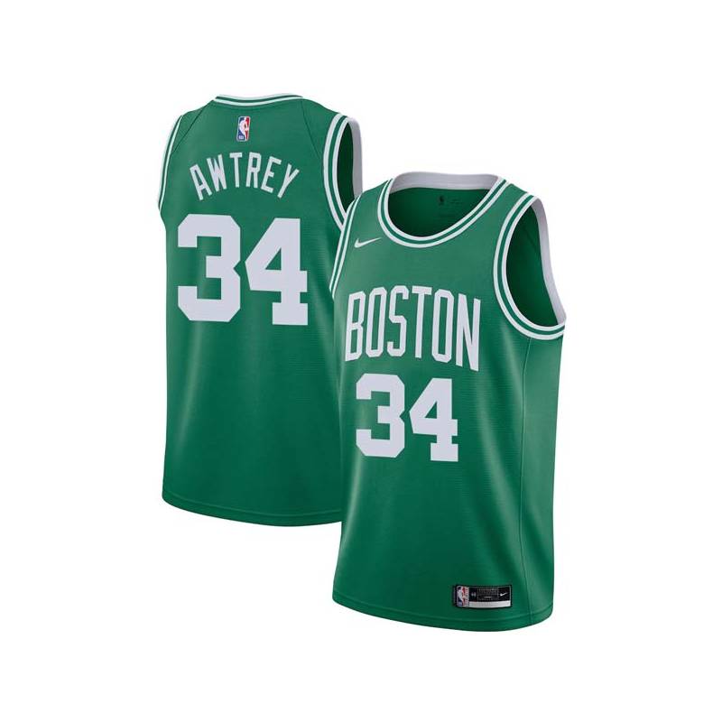 Green Dennis Awtrey Twill Basketball Jersey -Celtics #34 Awtrey Twill Jerseys, FREE SHIPPING