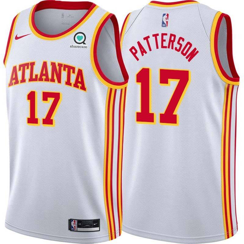 White Worthy Patterson Hawks #17 Twill Basketball Jersey FREE SHIPPING