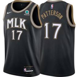 Black_City Worthy Patterson Hawks #17 Twill Basketball Jersey FREE SHIPPING