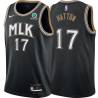 Black_City Vern Hatton Hawks #17 Twill Basketball Jersey FREE SHIPPING