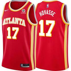 Torch_Red Tom Hovasse Hawks #17 Twill Basketball Jersey FREE SHIPPING