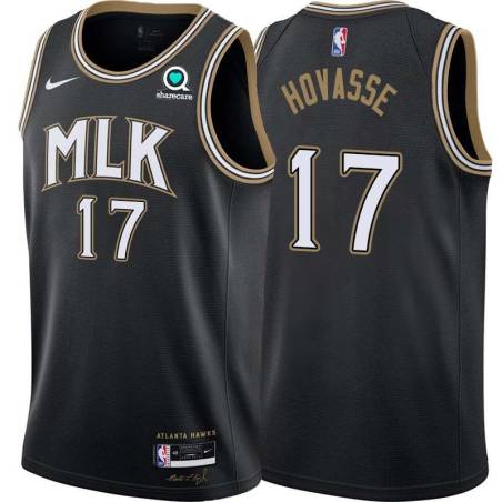 Black_City Tom Hovasse Hawks #17 Twill Basketball Jersey FREE SHIPPING