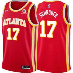 Torch_Red Dennis Schroder Hawks #17 Twill Basketball Jersey FREE SHIPPING