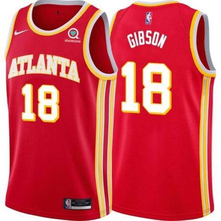 Torch_Red Dee Gibson Hawks #18 Twill Basketball Jersey FREE SHIPPING