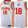 White Solomon Hill Hawks #18 Twill Basketball Jersey FREE SHIPPING