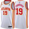 White Mike Todorovich Hawks #19 Twill Basketball Jersey FREE SHIPPING