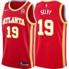 Torch_Red Frank Selvy Hawks #19 Twill Basketball Jersey FREE SHIPPING