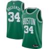 Green Frank Brickowski Twill Basketball Jersey -Celtics #34 Brickowski Twill Jerseys, FREE SHIPPING