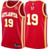 Torch_Red Pape Sy Hawks #19 Twill Basketball Jersey FREE SHIPPING