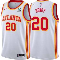 White Bill Henry Hawks #20 Twill Basketball Jersey FREE SHIPPING