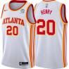 White Bill Henry Hawks #20 Twill Basketball Jersey FREE SHIPPING