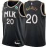 Black_City Ed Macauley Hawks #20 Twill Basketball Jersey FREE SHIPPING