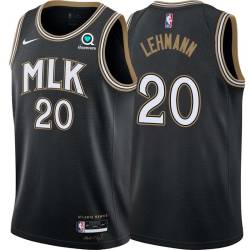 Black_City George Lehmann Hawks #20 Twill Basketball Jersey FREE SHIPPING