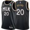 Black_City Freeman Williams Hawks #20 Twill Basketball Jersey FREE SHIPPING