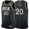 Black_City LaPhonso Ellis Hawks #20 Twill Basketball Jersey FREE SHIPPING