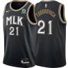 Black_City Mike Todorovich Hawks #21 Twill Basketball Jersey FREE SHIPPING