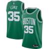 Green Reggie Lewis Twill Basketball Jersey -Celtics #35 Lewis Twill Jerseys, FREE SHIPPING