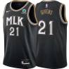 Black_City Jack Givens Hawks #21 Twill Basketball Jersey FREE SHIPPING