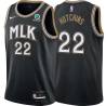 Black_City Mel Hutchins Hawks #22 Twill Basketball Jersey FREE SHIPPING