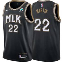 Black_City Slater Martin Hawks #22 Twill Basketball Jersey FREE SHIPPING